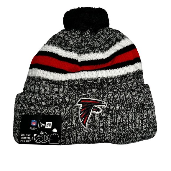 New Era Other - New Era Atlanta Falcons NFL On-Field Pom Knit Beanie Hat One Size Fits Most